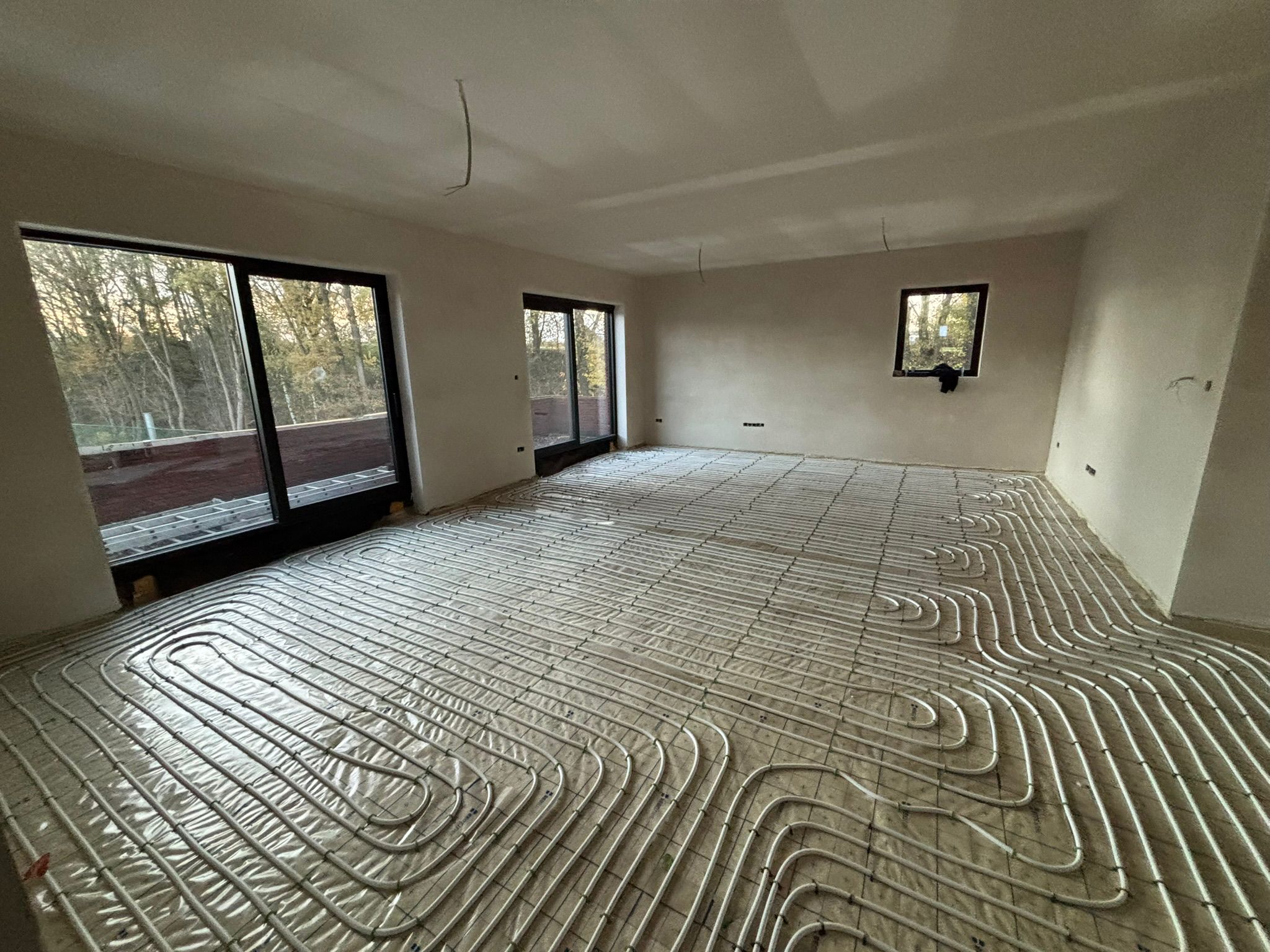 Vloerverwarming installatie